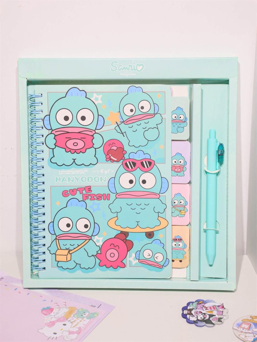 Cute Spiral Notebook Set with Pen-Weiweigoods