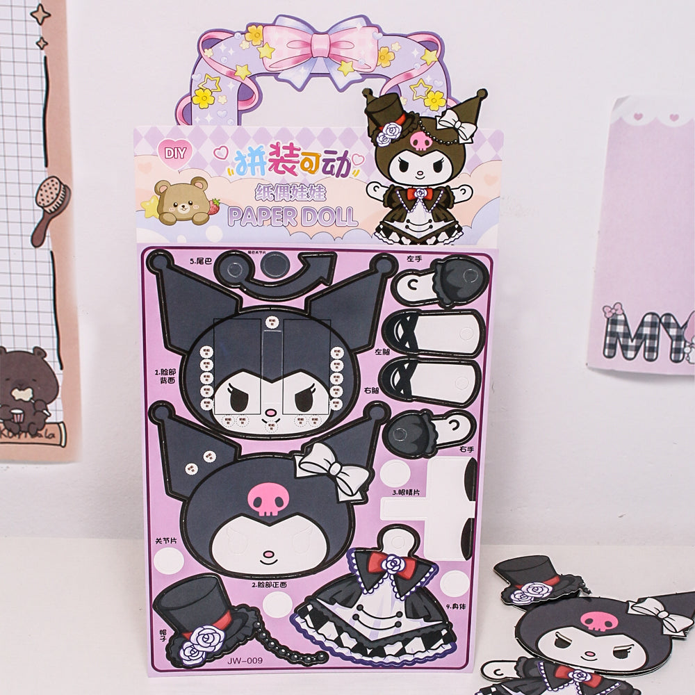 DIY Movable Dress/Up Doll Book-Weiweigoods