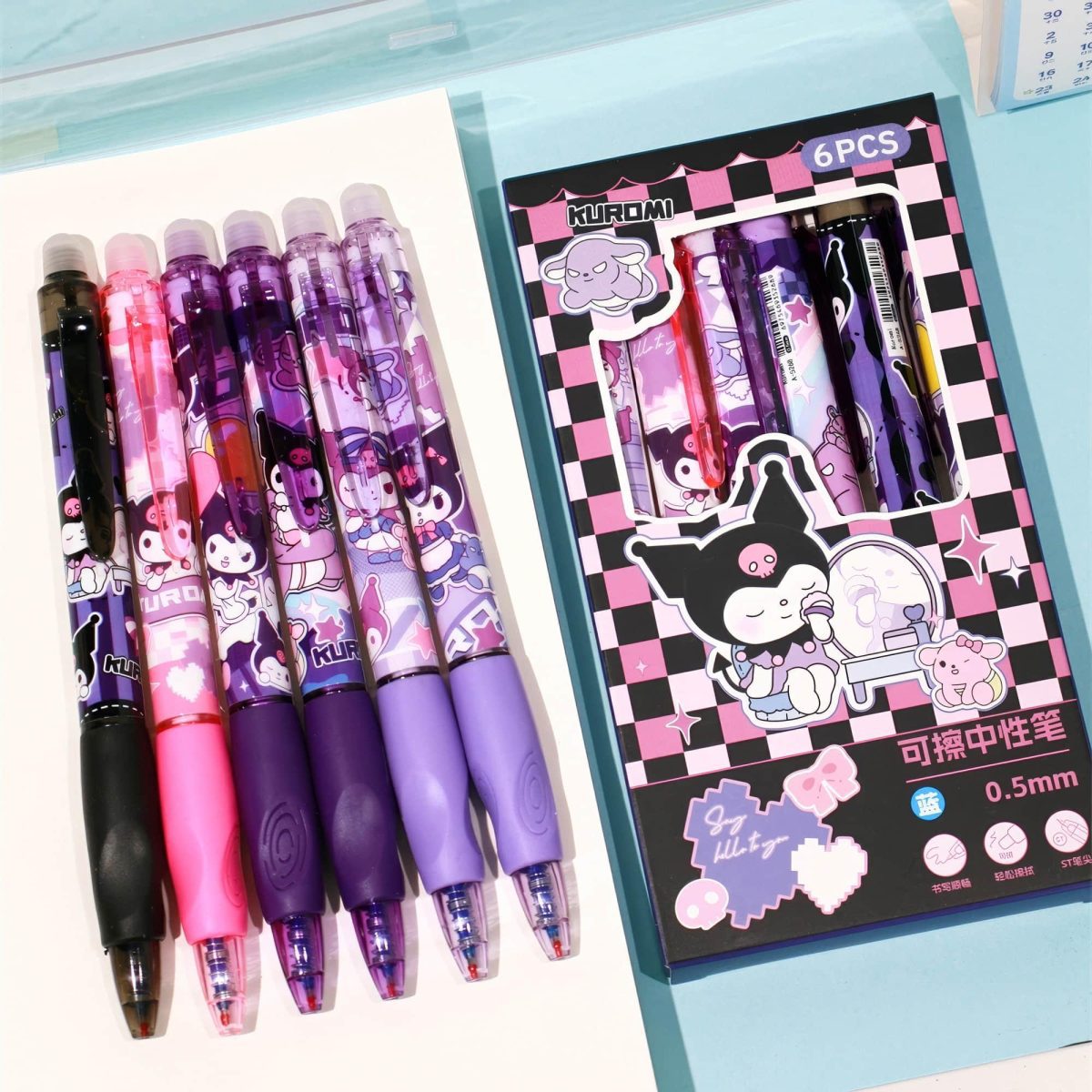 Sanrio Erasable/ Quick-drying Gel Pen Set