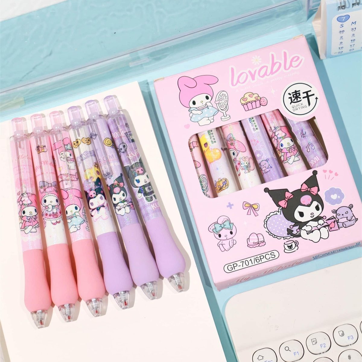 Sanrio Erasable/ Quick-drying Gel Pen Set