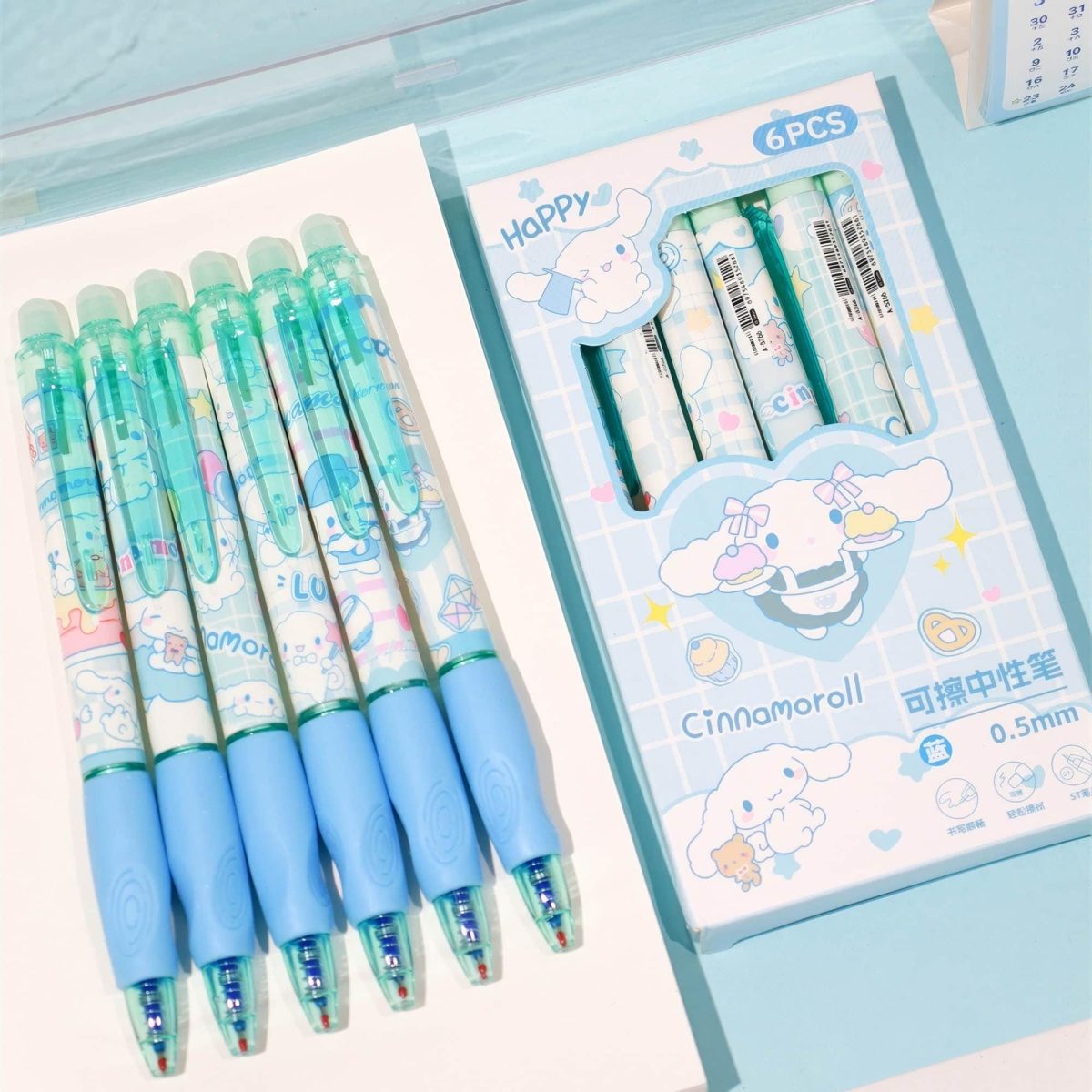 Sanrio Erasable/ Quick-drying Gel Pen Set
