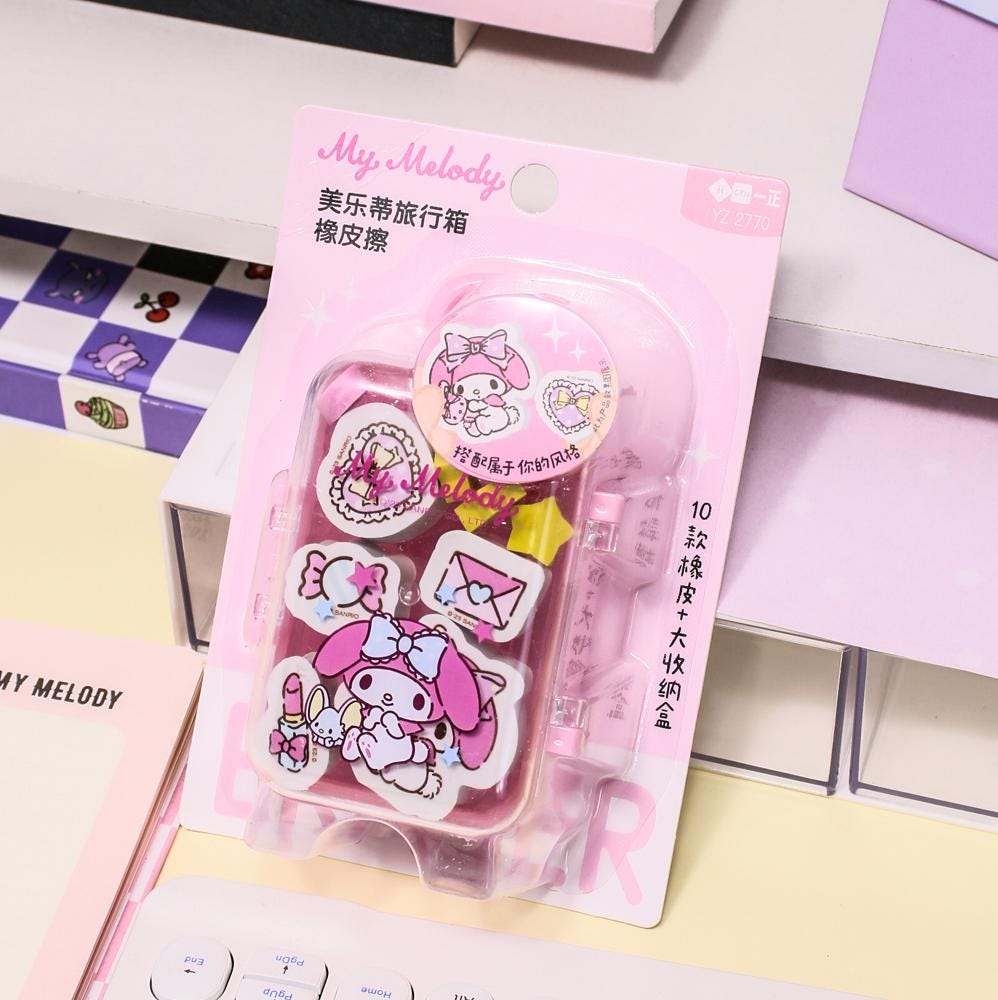 Kuromi & Cinnamoroll Eraser Set-Weiweigoods