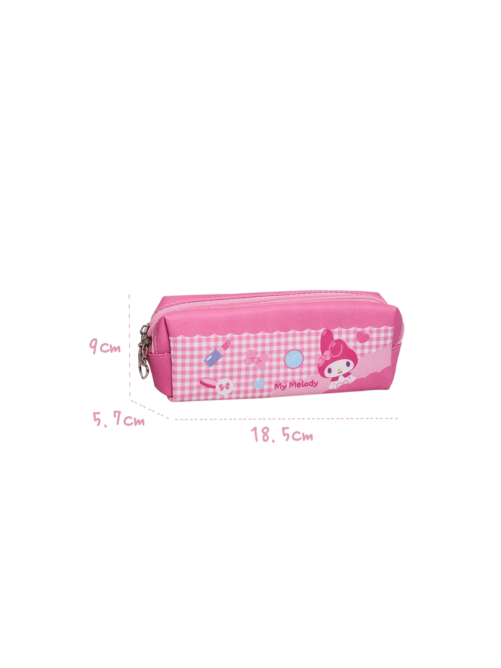 Sanrio PU Double-Zipper Pencil Case