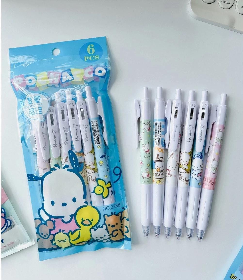Sanrio Smooth Writing Gelschreiber-Set mit Druckfunktion