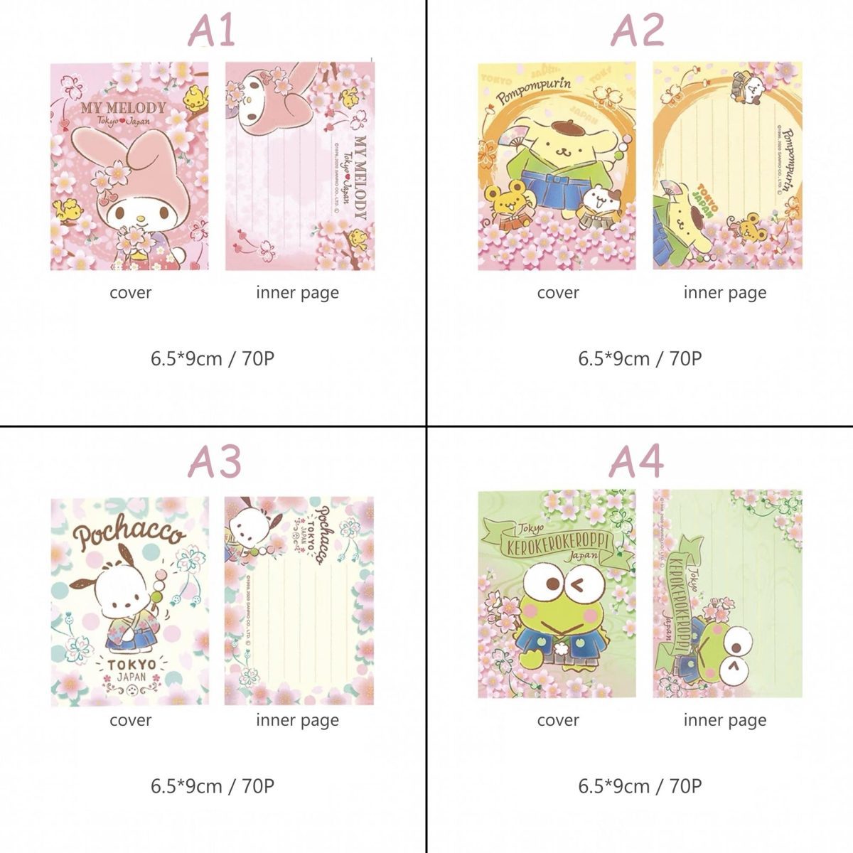 Sanrio Characters Memo Pad-Weiweigoods