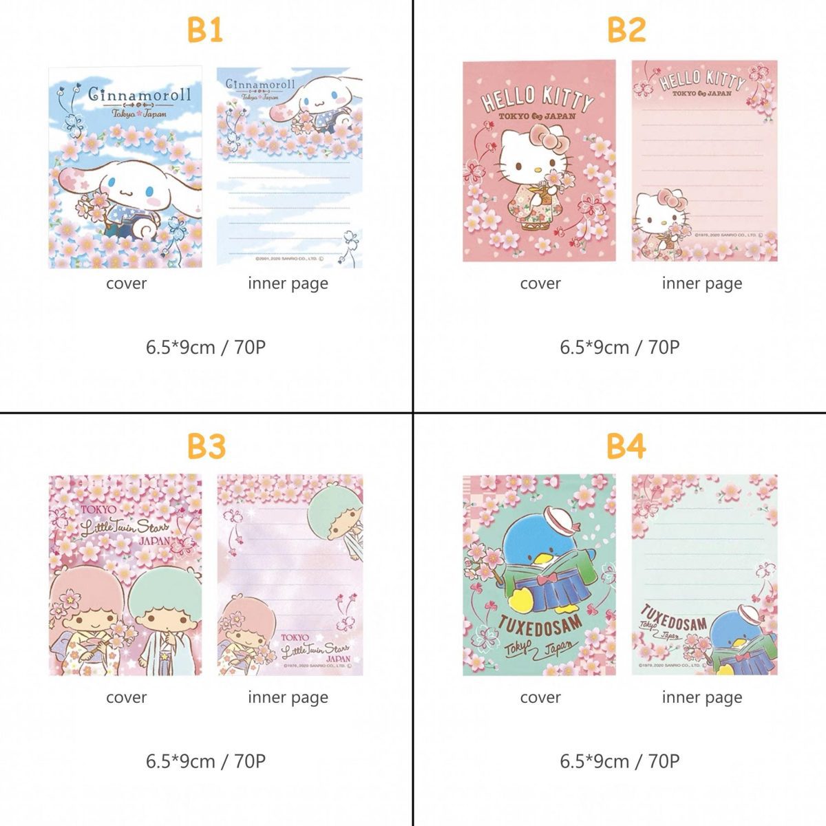 Sanrio Characters Memo Pad-Weiweigoods