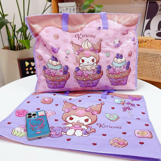 Large Kuromi Woven Storage Bag 