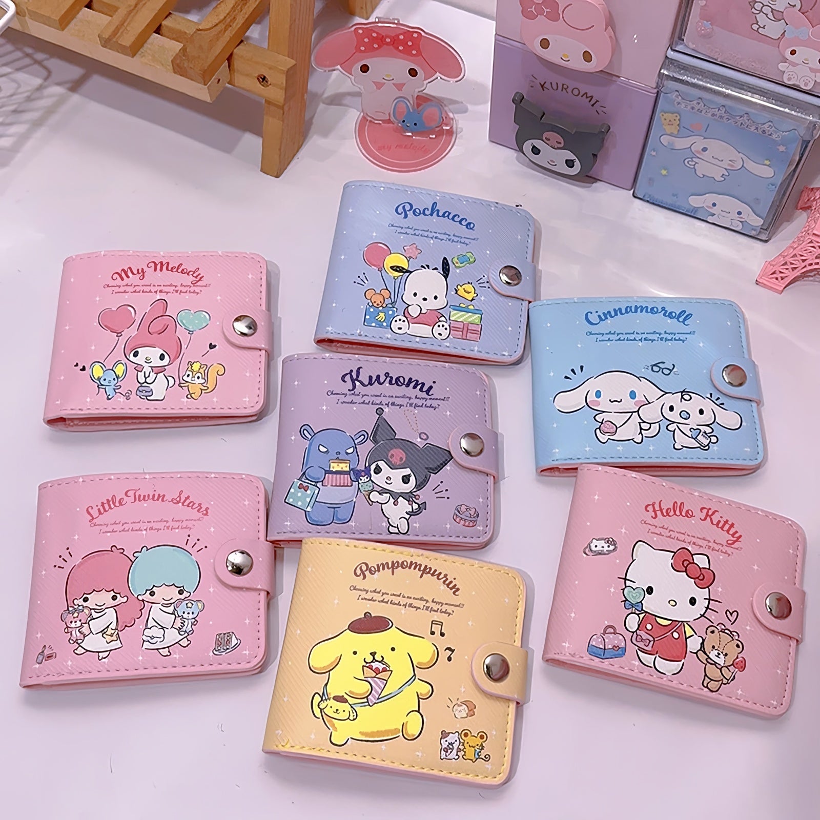 Sanrio Compact Bifold Wallet with Coin Pocket