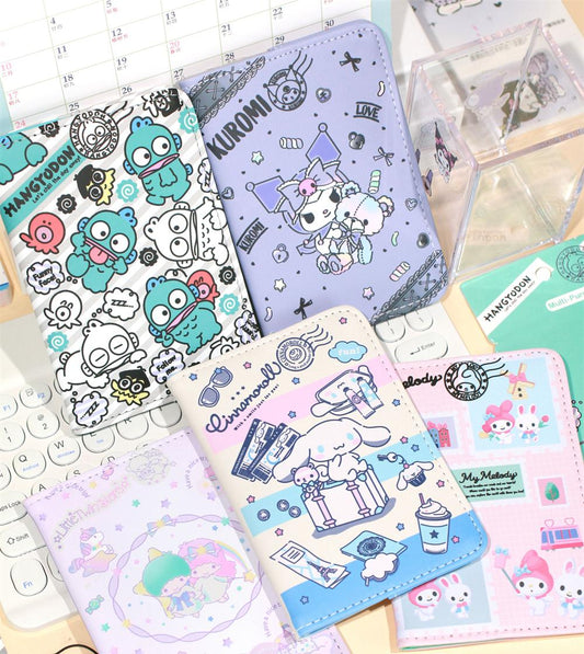 Cute PU Sanrio Passport Covers Case with Card Slot