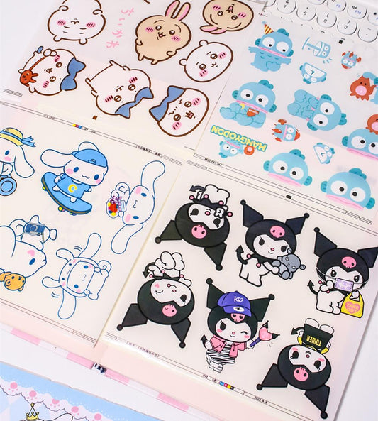 Big Size Sanrio & Chiikawa Waterproof Sticker 1PC