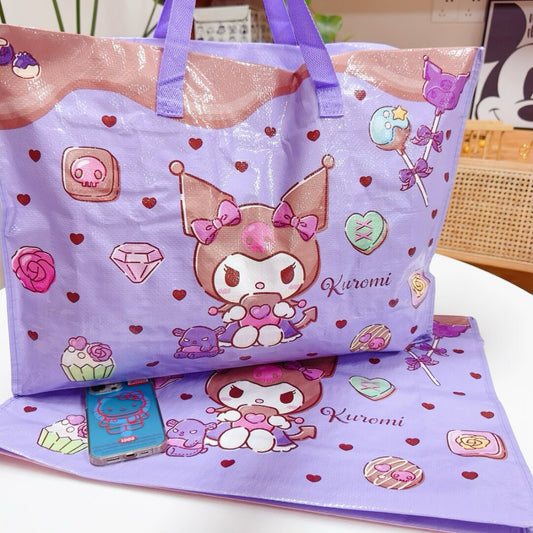 Large Kuromi Woven Storage Bag 
