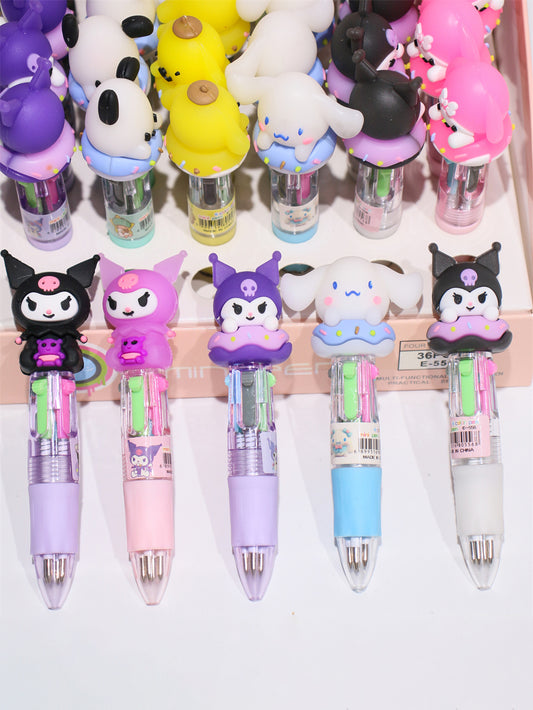  Mini 4-Color Sanrio Character Gel Pen 
