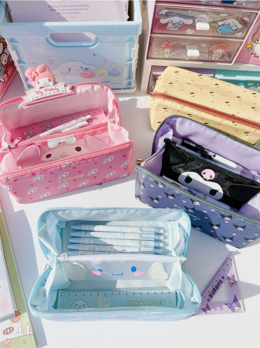 Sanrio Characters Foldable Pencil Case-Weiweigoods