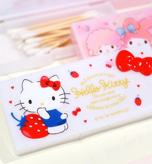 Melody & Kitty 1 Compartments Portable Pink Storage Box