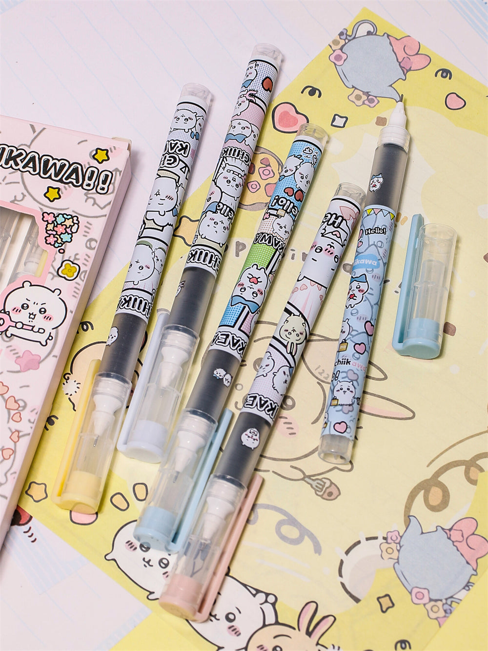 Chiikawa 0.5mm Needle-Tip Gel Pens