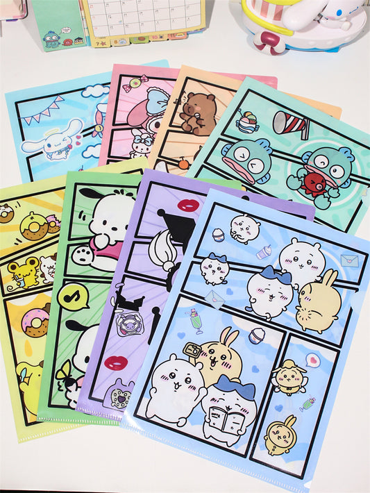 Sanrio L-Shape A4 Large Capacity File Folder 