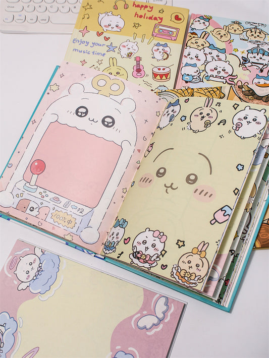Chiikawa A5 Colorful Inner Pages Notebook | 16 Unique Page Styles | 96 Sheets