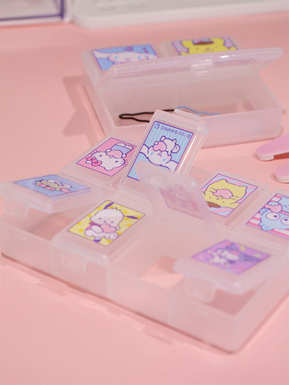 3 Sizes Clear Mini Storage Box