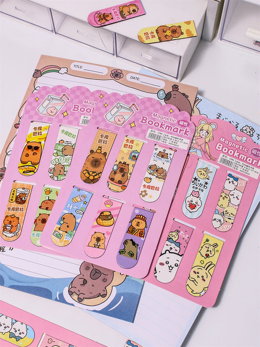 Sanrio & Capybara Magnetic Bookmarks