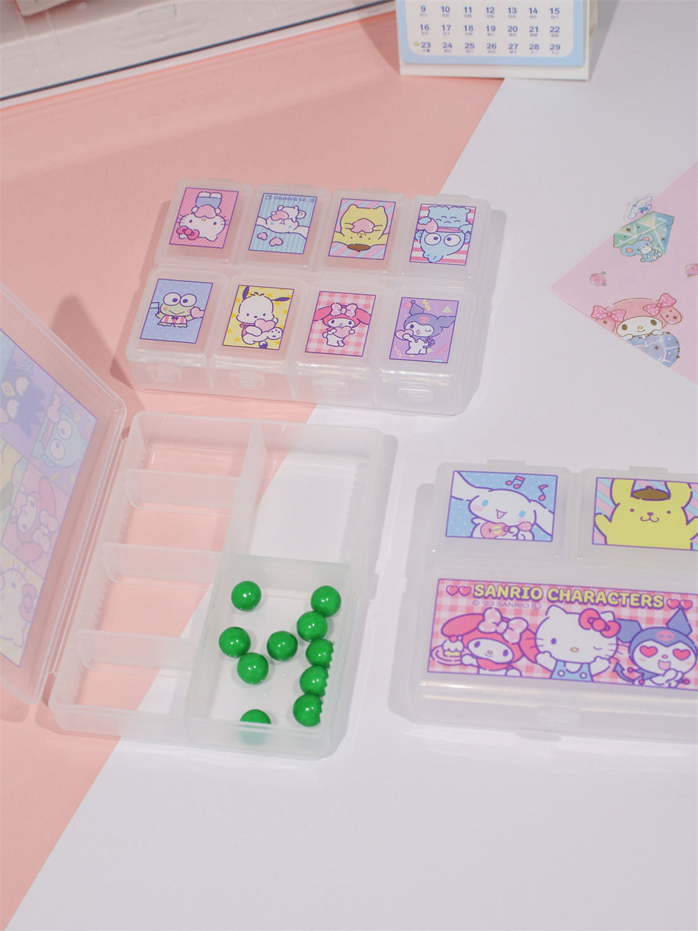 3 Sizes Clear Mini Storage Box