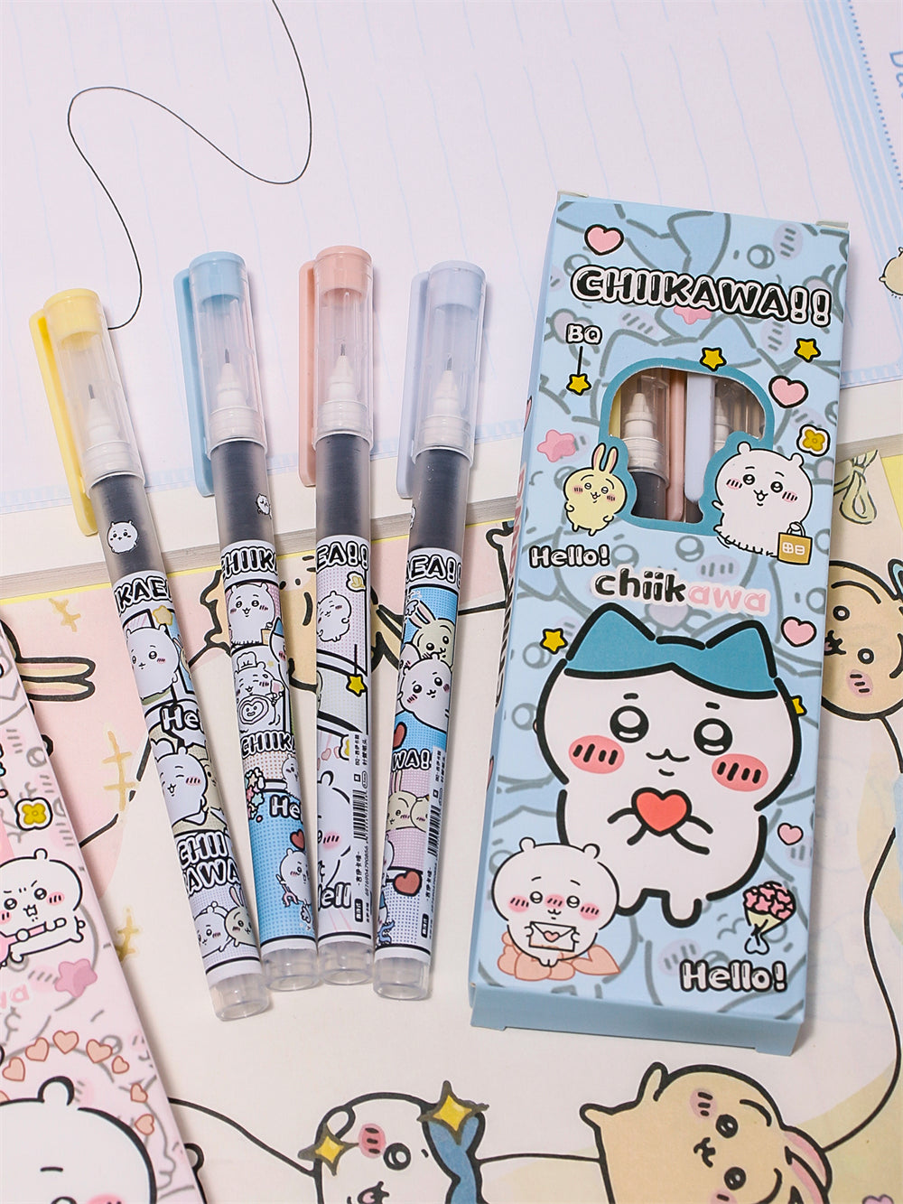 Chiikawa 0.5mm Needle-Tip Gel Pens