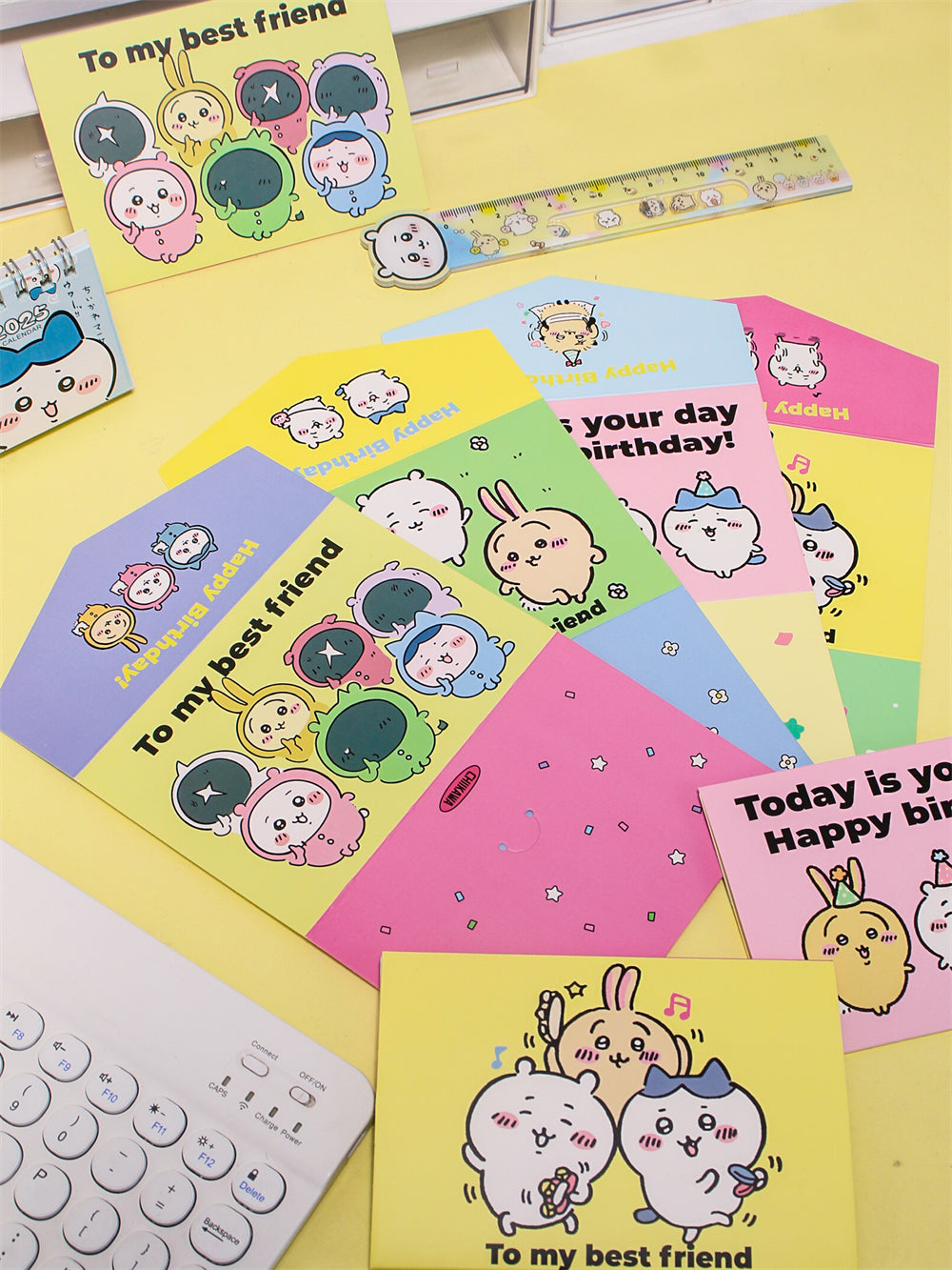 To Best Friend! Cute Tri-Fold Greeting Card 