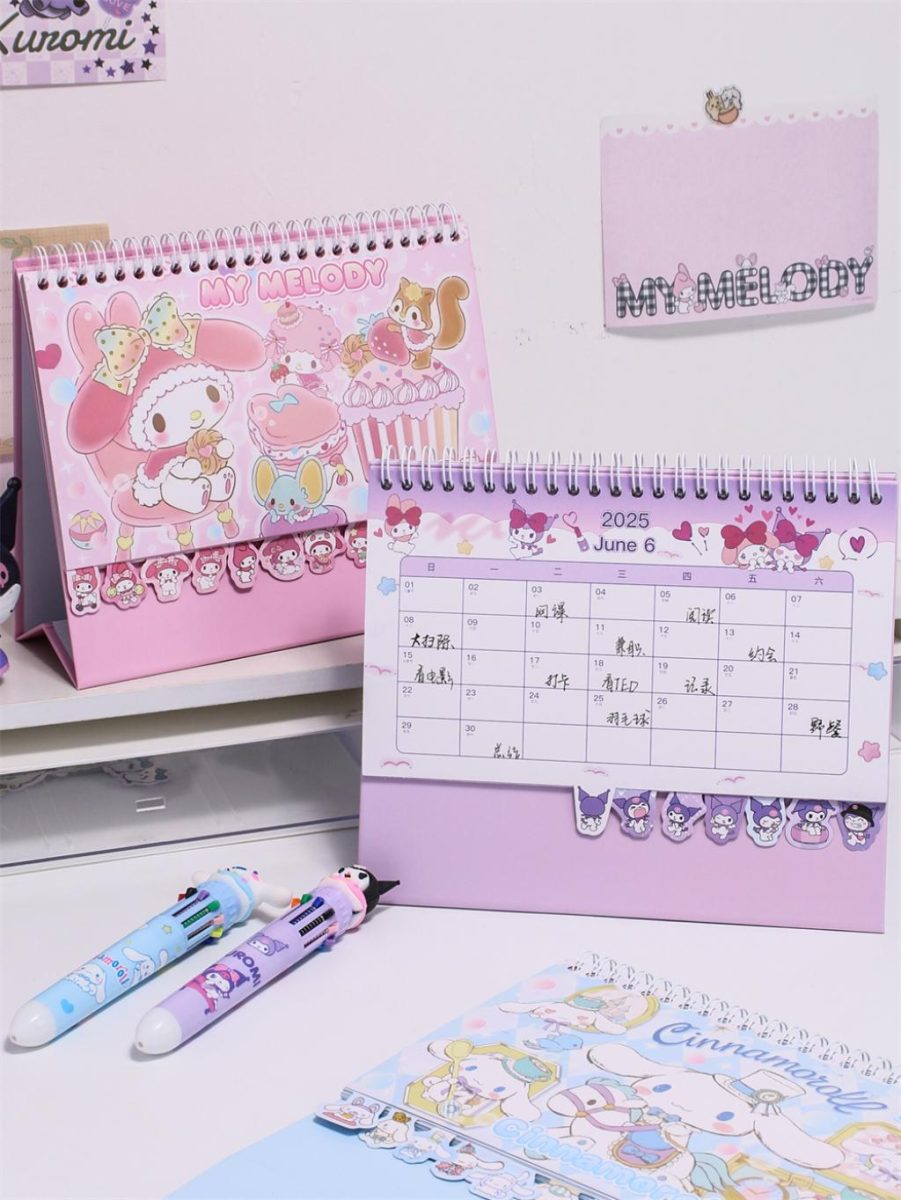 2025 Desk Calendar with Stickers-Weiweigoods