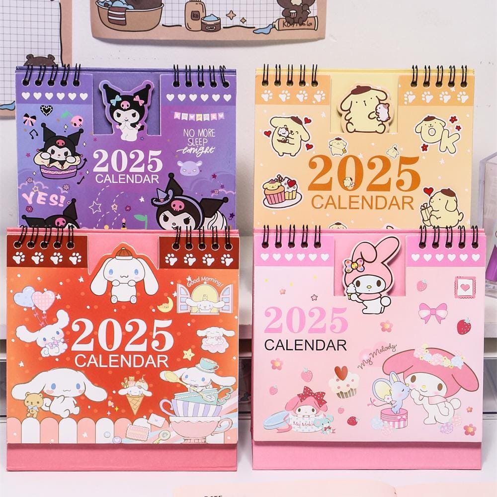 2025 Desktop Calendar with Stickers-Weiweigoods