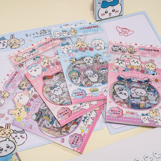 Cute Transparent Chiikawa Waterproof Stickers | 10 Sheets