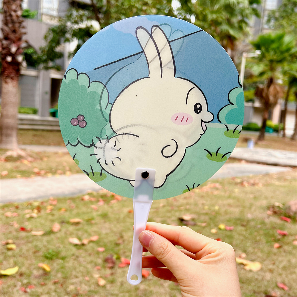 Usagi and Capybara Lenticular Motion Hand Fan