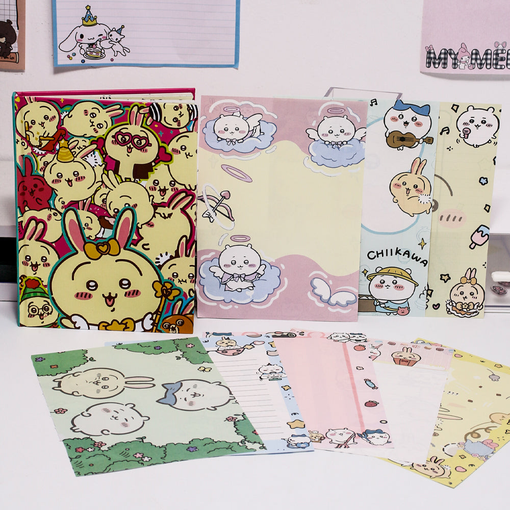 Chiikawa A5 Colorful Inner Pages Notebook | 16 Unique Page Styles | 96 Sheets