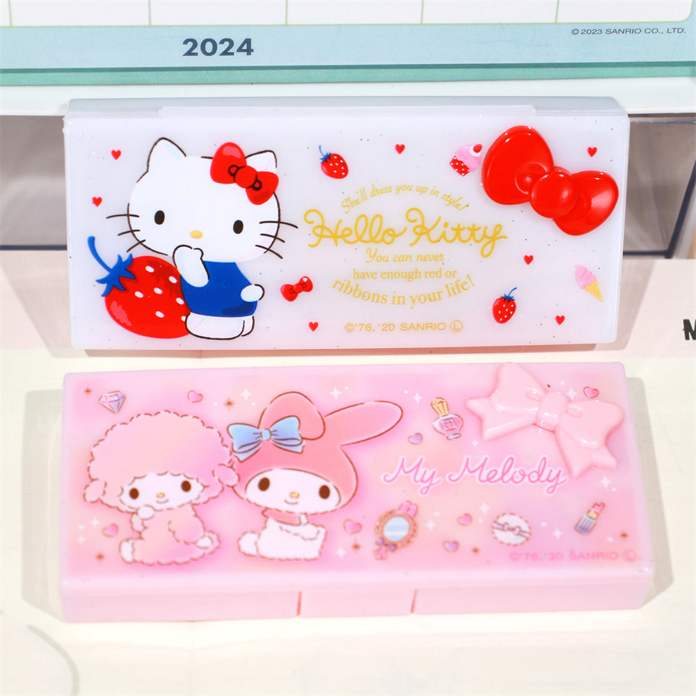 Melody & Kitty 1 Compartments Portable Pink Storage Box