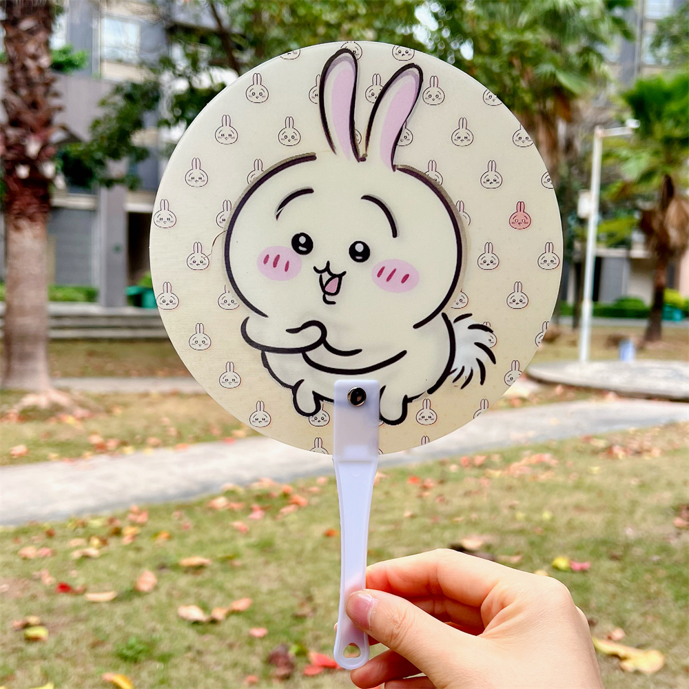 Usagi and Capybara Lenticular Motion Hand Fan