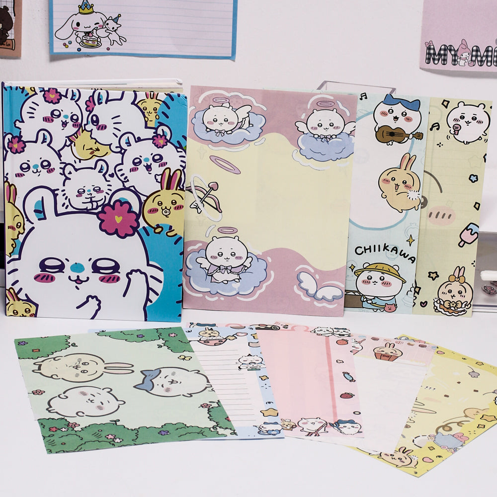 Chiikawa A5 Colorful Inner Pages Notebook | 16 Unique Page Styles | 96 Sheets
