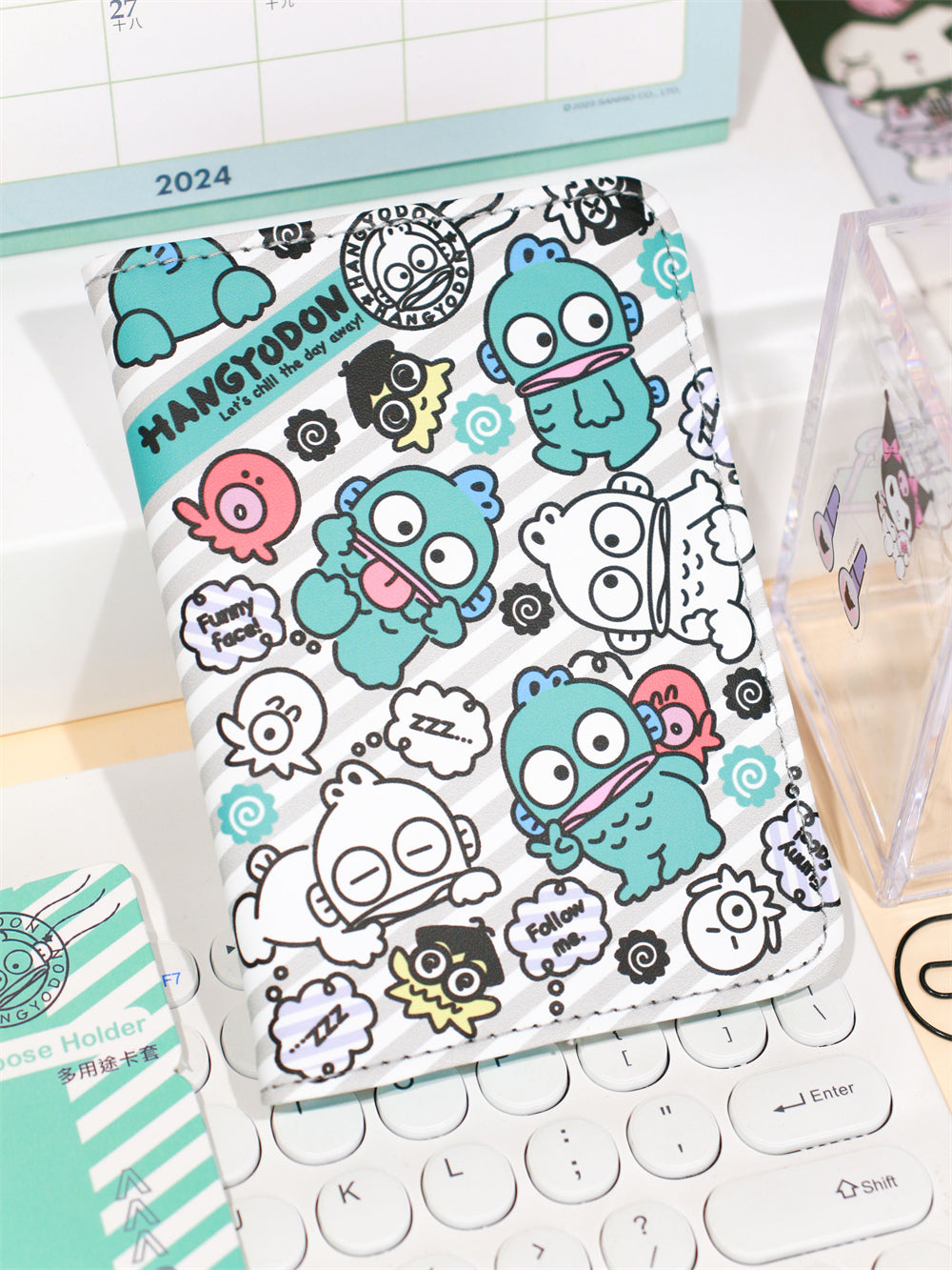 Cute PU Sanrio Passport Covers Case with Card Slot