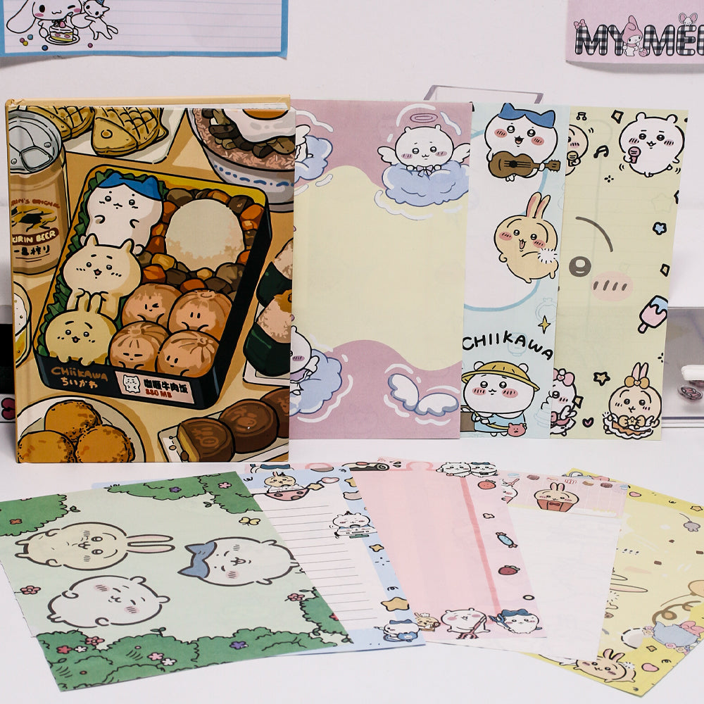 Chiikawa A5 Colorful Inner Pages Notebook | 16 Unique Page Styles | 96 Sheets