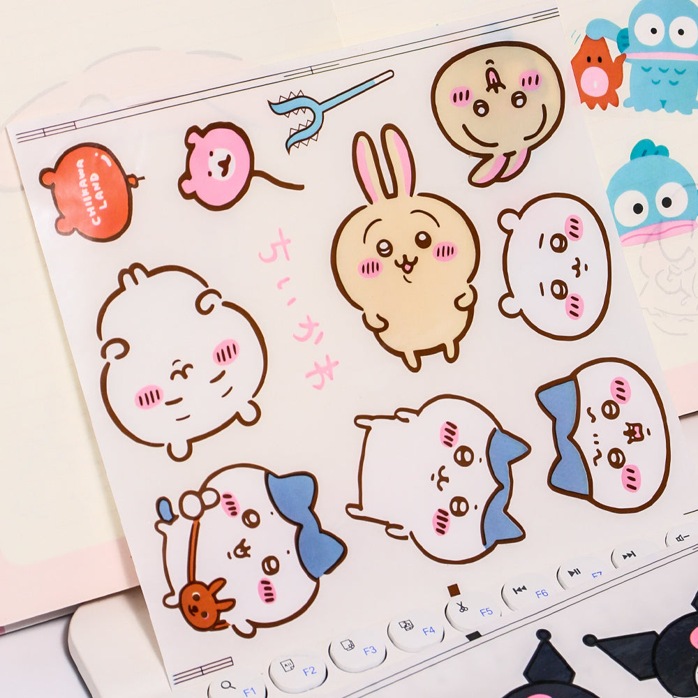 Big Size Sanrio & Chiikawa Waterproof Sticker 1PC