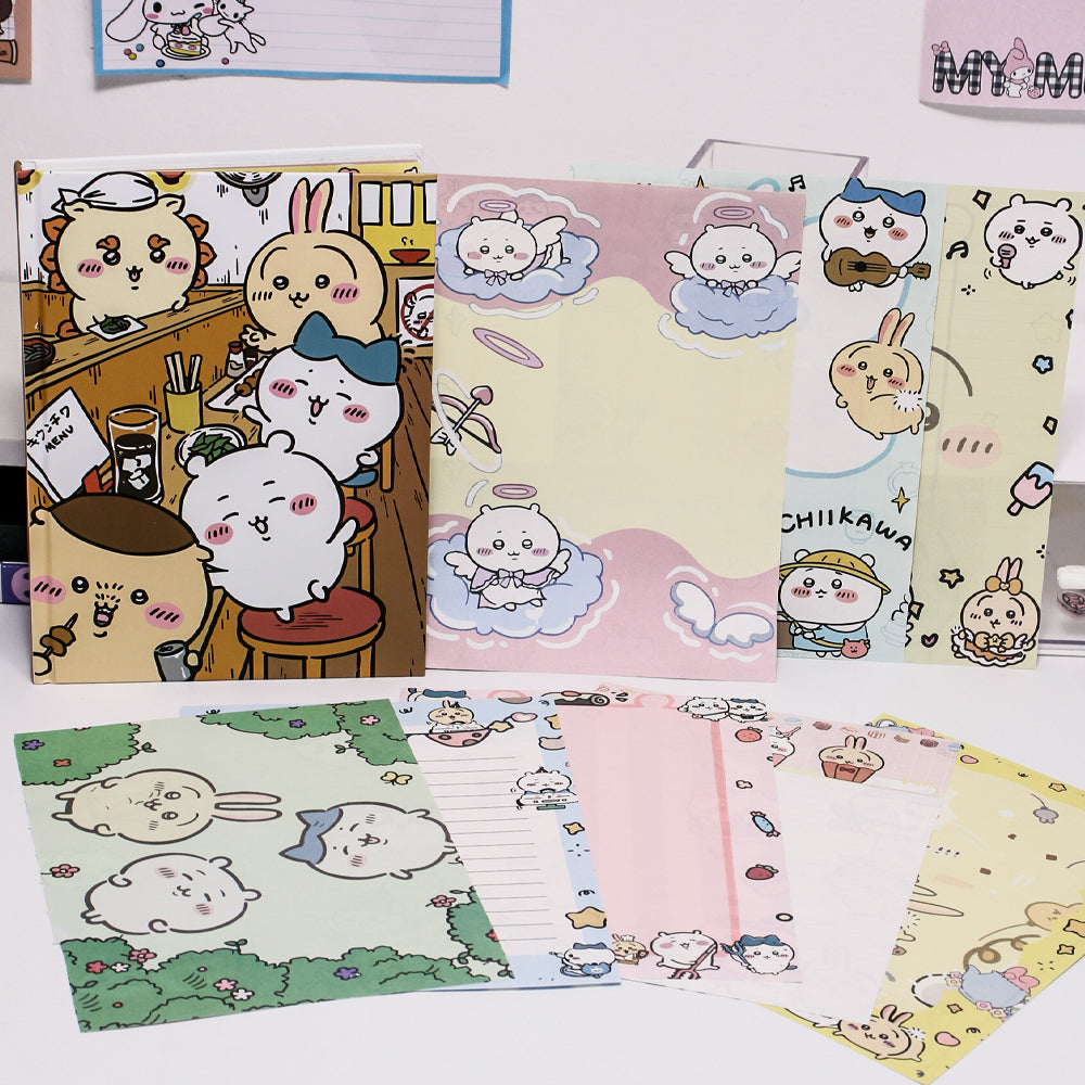 Chiikawa A5 Colorful Inner Pages Notebook | 16 Unique Page Styles | 96 Sheets