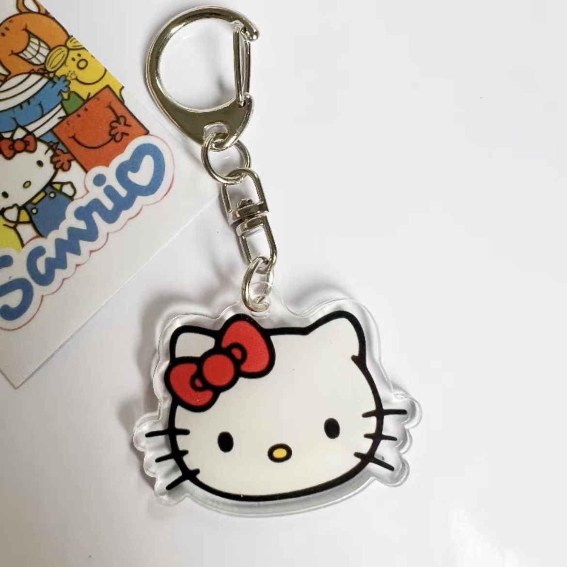 Adorable Double-Sided Acrylic D Keychains-Weiweigoods