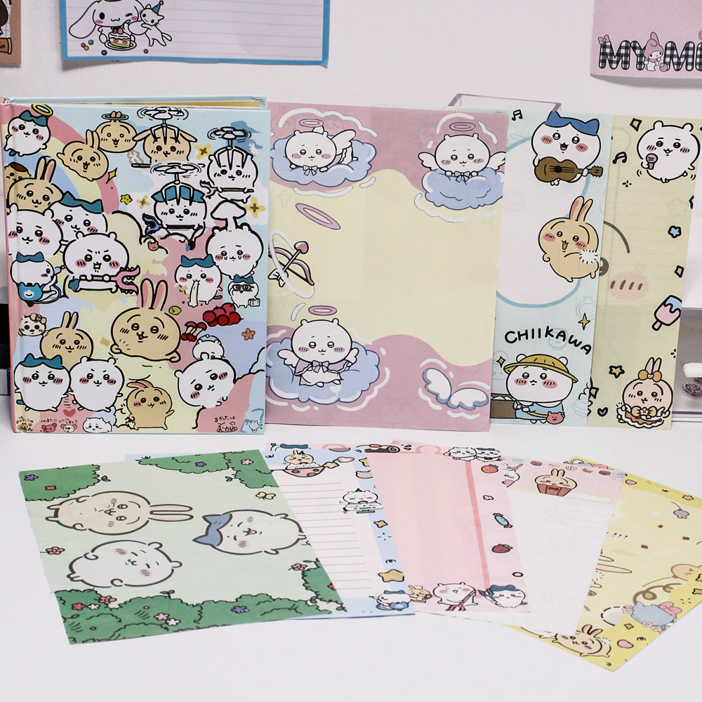 Chiikawa A5 Colorful Inner Pages Notebook | 16 Unique Page Styles | 96 Sheets