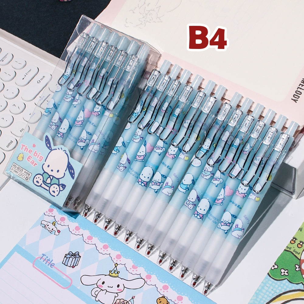 Sanrio/Capybara/Linabell/Lotso12-Pack  Quick-Dry Gel Pens