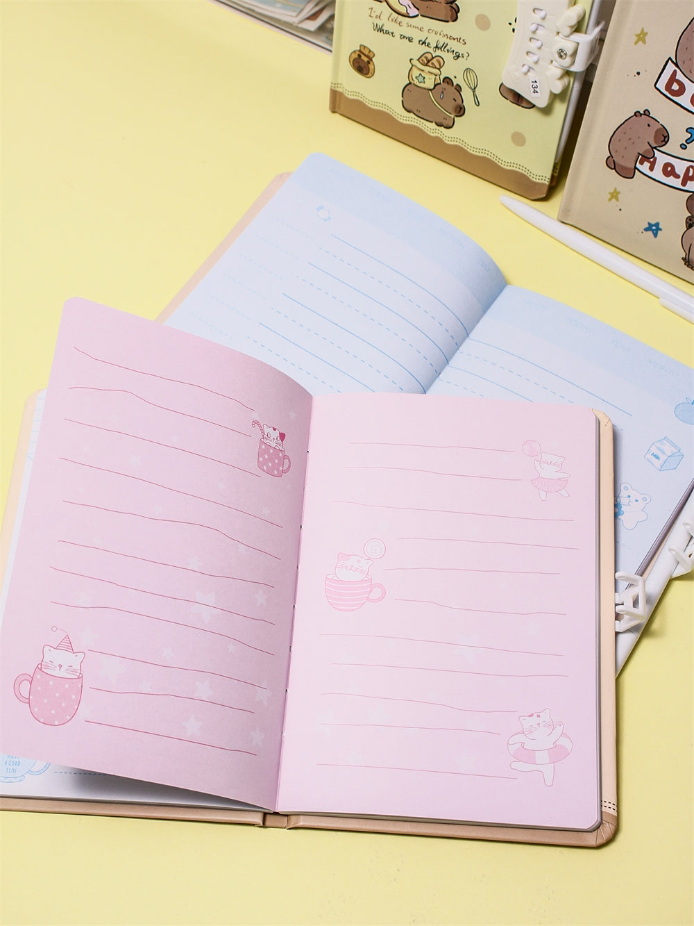 Capybara Fixed Password Locked Notebook 