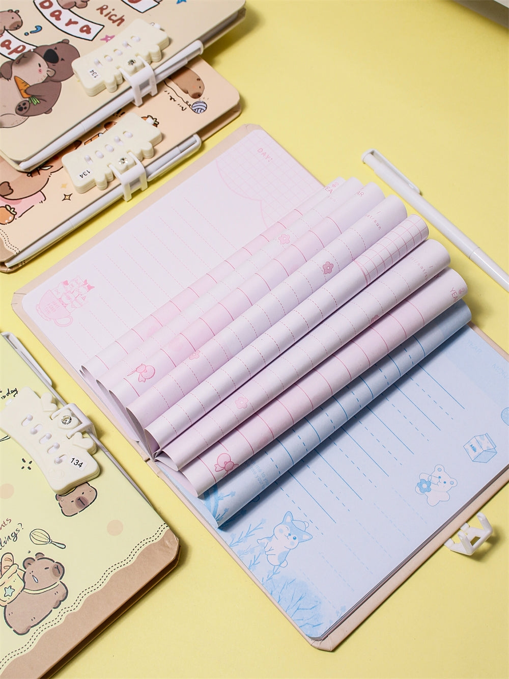 Capybara Fixed Password Locked Notebook 