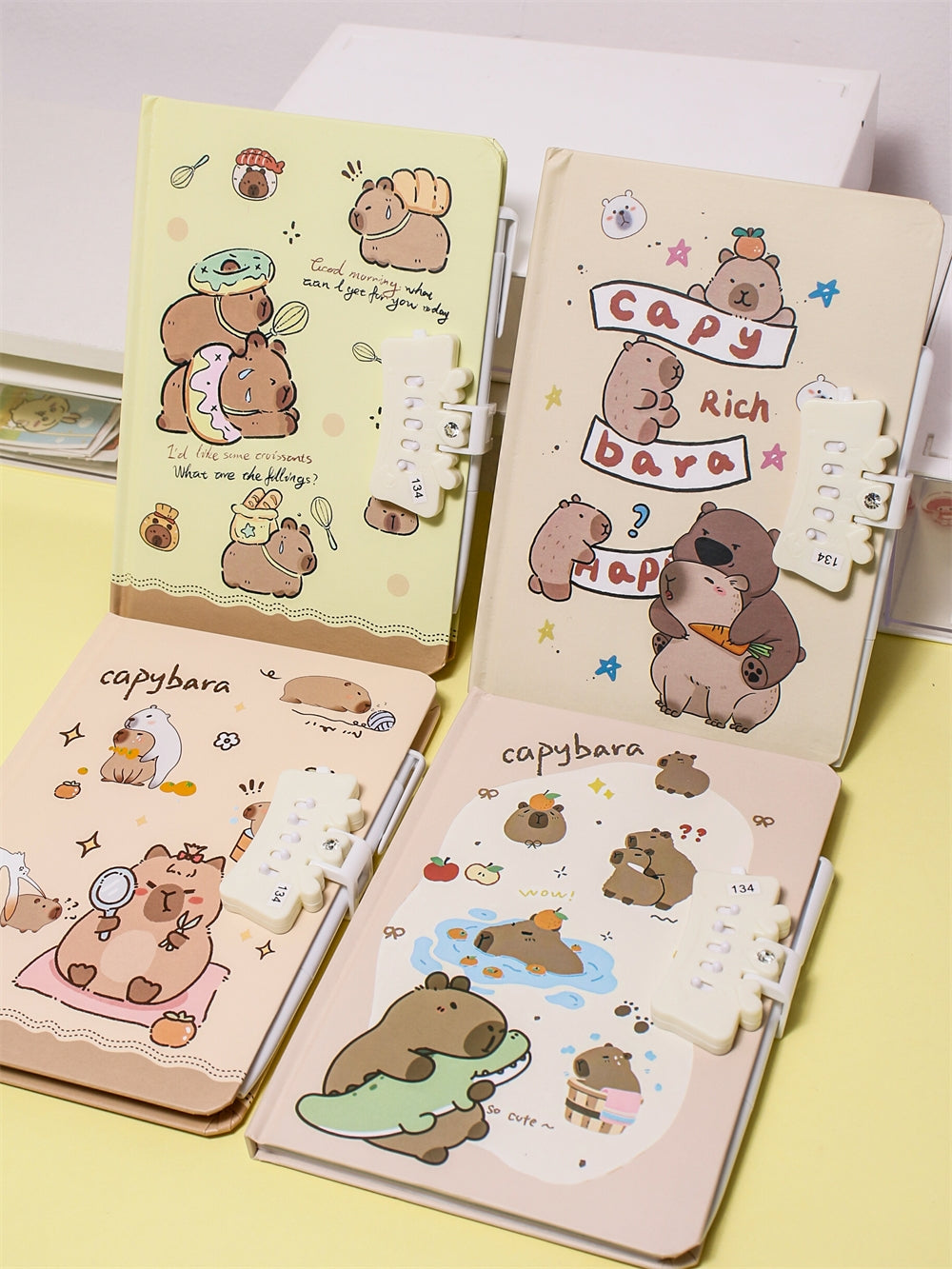 Capybara Fixed Password Locked Notebook 