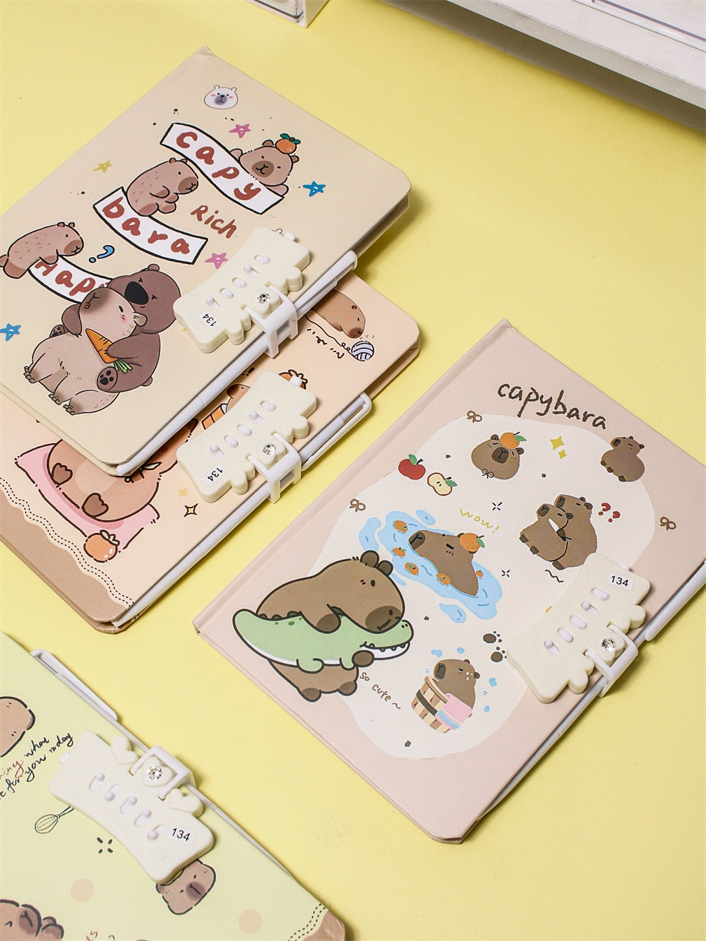 Capybara Fixed Password Locked Notebook 