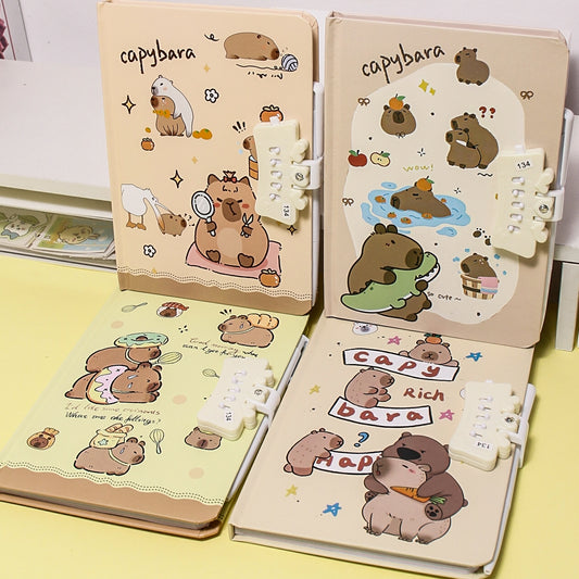 Capybara Fixed Password Locked Notebook 