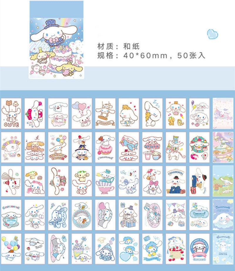 Sanrio 50-Page Mini Sticker Book  Collection A