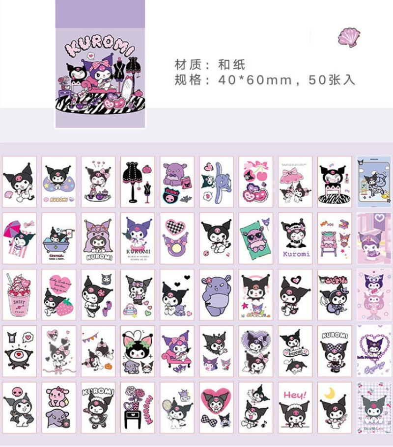 Sanrio 50-Page Mini Sticker Book  Collection A