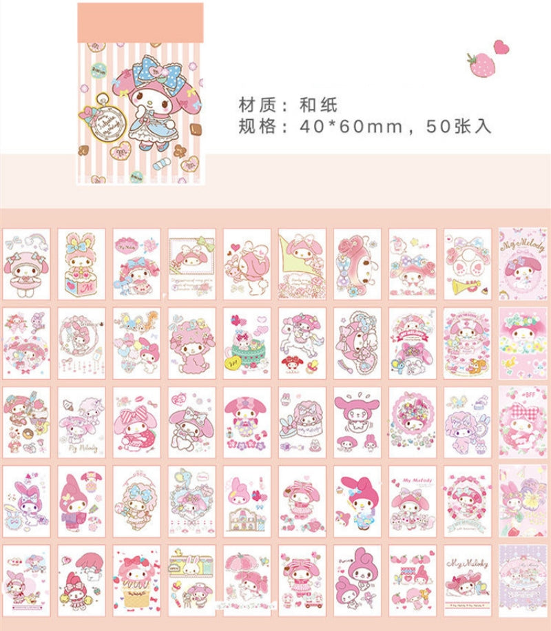 Sanrio 50-Page Mini Sticker Book  Collection A