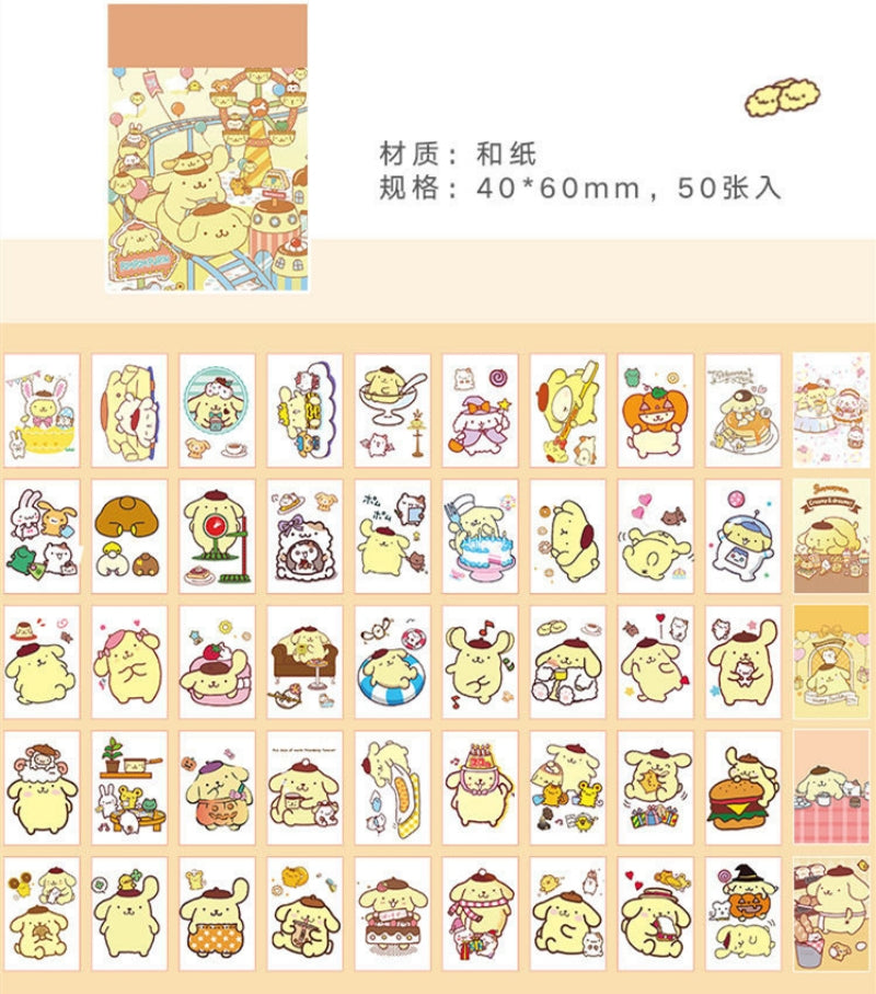Sanrio 50-Page Mini Sticker Book  Collection A
